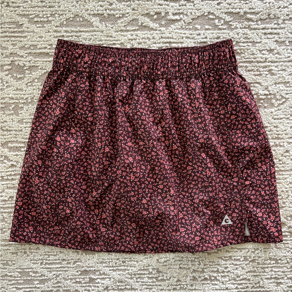 Gerry Activewear Skirt, Size Small, Plum & Maeve Floral Pattern